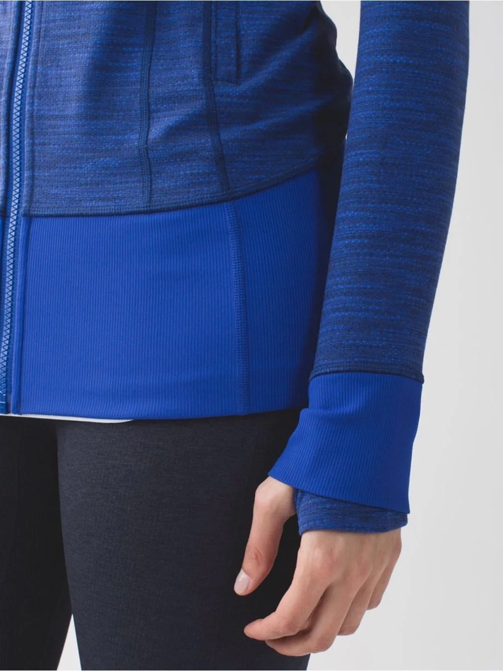Lululemon Daily Practice Jacket Diamond Jacquard Space Dye Sapphire Blue Naval ✨